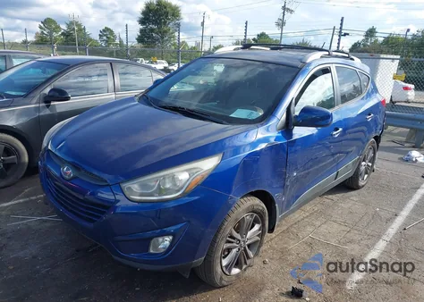 2014 Hyundai Tucson Se z USA, uszkodzony, nr VIN KM8JU3AGXEU931235